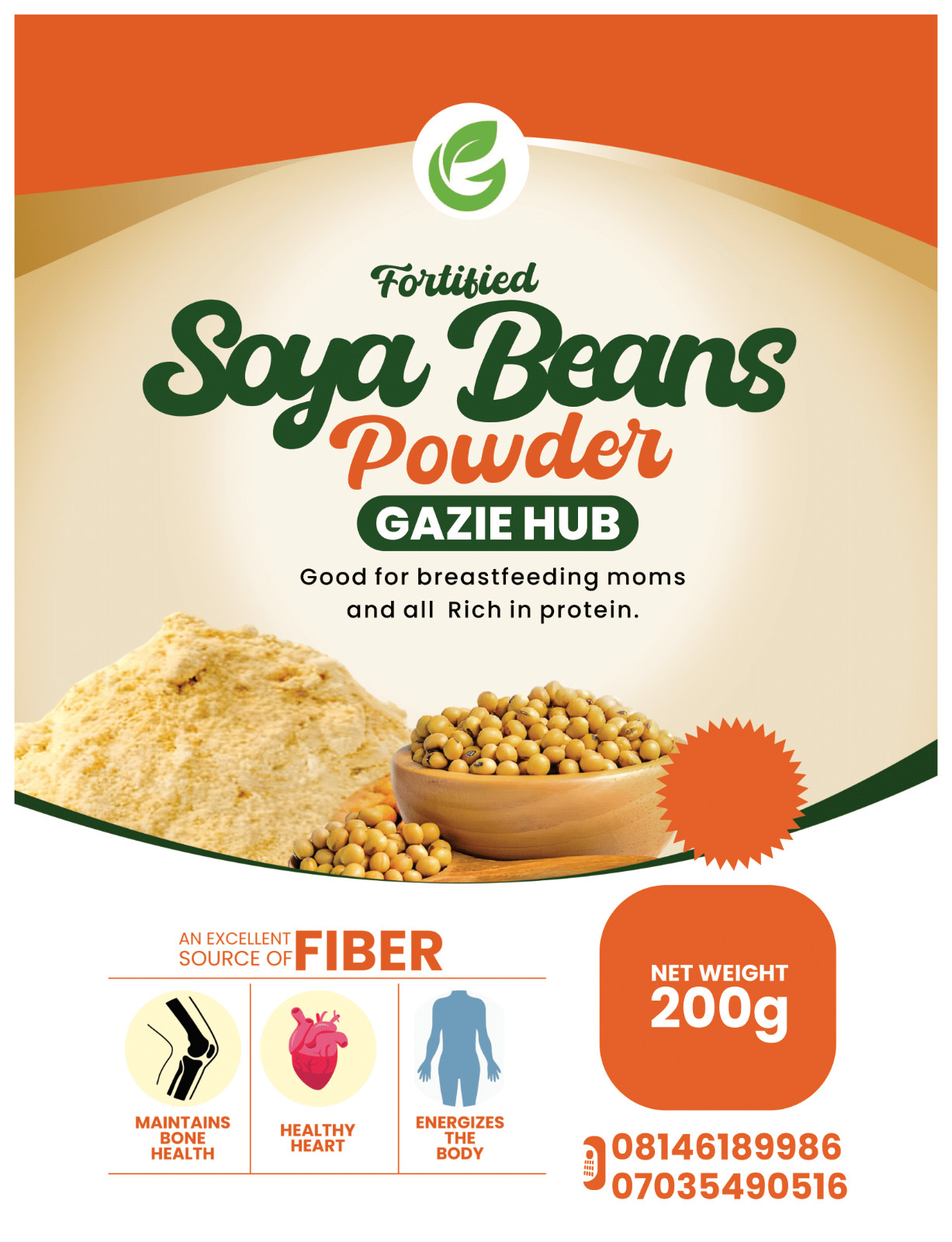 Soyabeans powder