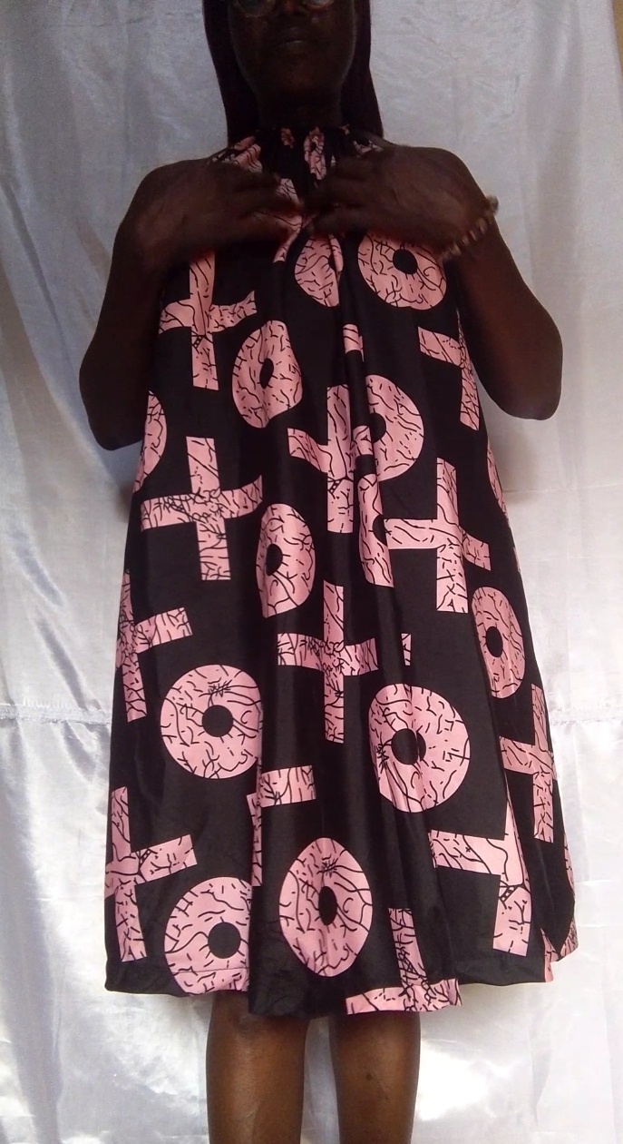 Halter Neck Backless Circle Dress